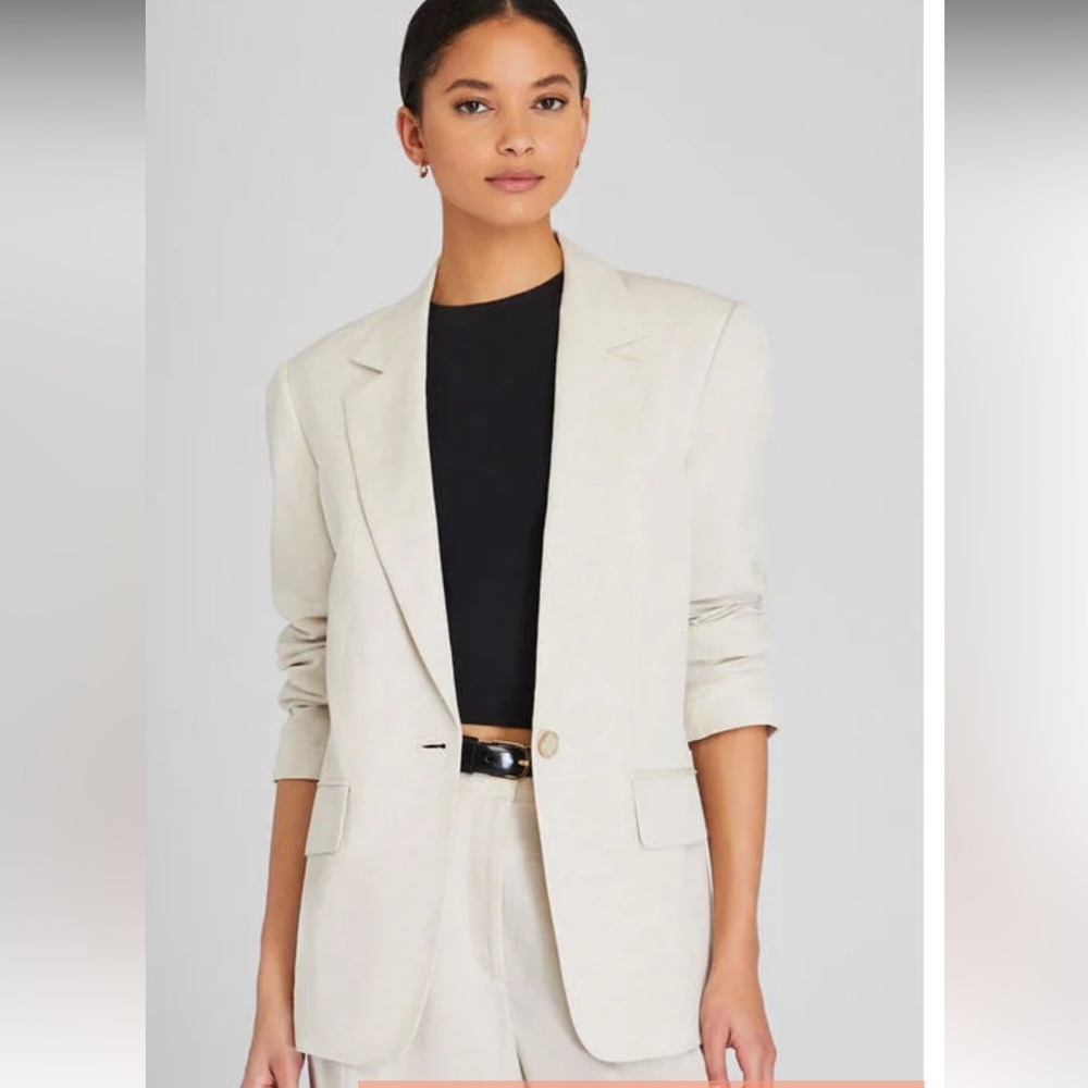 NWT Club Monaco women’s relaxed linen blazer